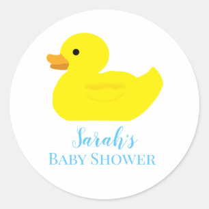 Rubber Duck Party Baby shower BABY Ronde Sticker