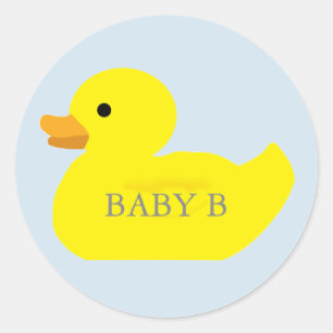 Rubber Duck Party Baby shower BABY Ronde Sticker