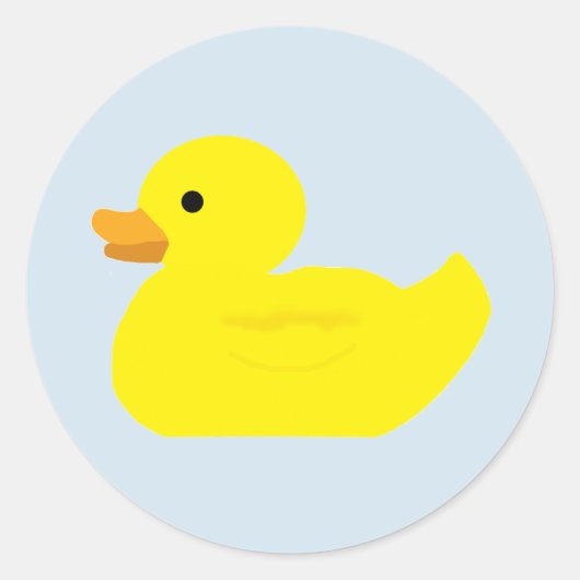 Rubber Duck Party Baby shower BABY Ronde Sticker (Voorkant)