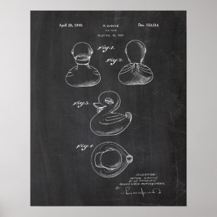 Rubber Duck Patent Poster