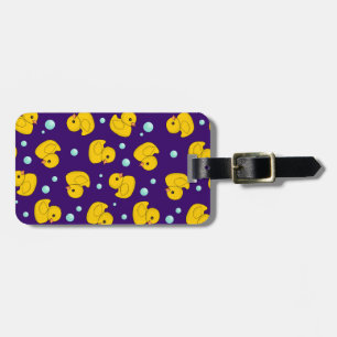 Rubber Duck Pattern Bagagelabel
