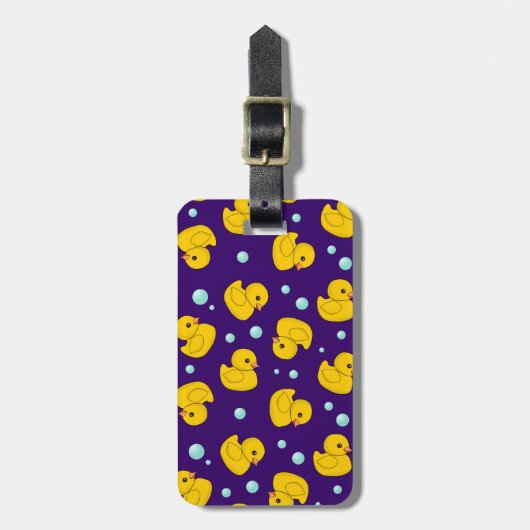 Rubber Duck Pattern Bagagelabel (Voorkant verticaal)