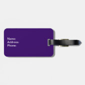 Rubber Duck Pattern Bagagelabel (Achterkant horizontaal)