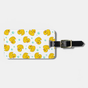 Rubber Duck Pattern Bagagelabel