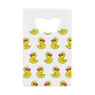 Rubber Duck Pattern Creditkaart Flessenopener