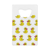 Rubber Duck Pattern Creditkaart Flessenopener (Achterkant)