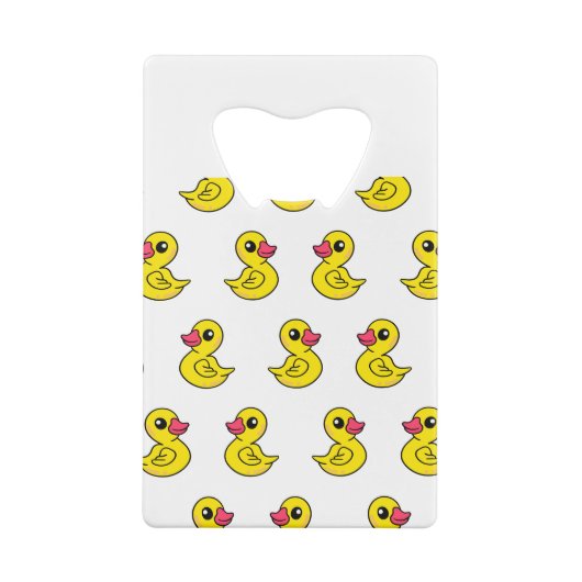 Rubber Duck Pattern Creditkaart Flessenopener (Achterkant)