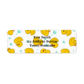 Rubber Duck Pattern Etiket (Voorkant)