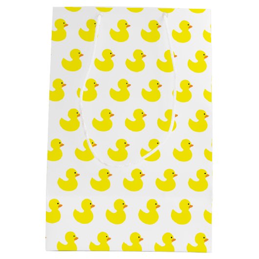 Rubber Duck Pattern Gift Bag Medium Cadeauzakje (Achterkant)