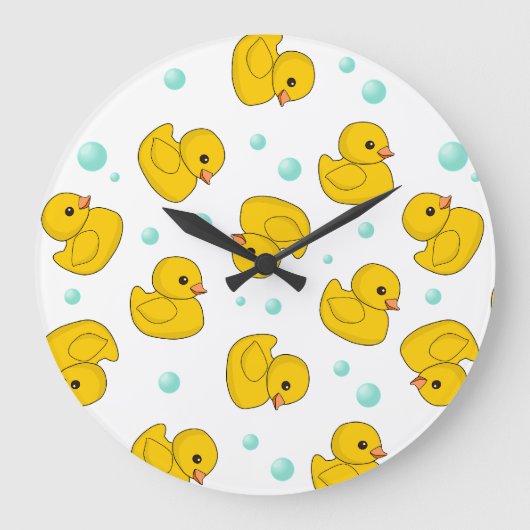 Rubber Duck Pattern Grote Klok (Voorkant)