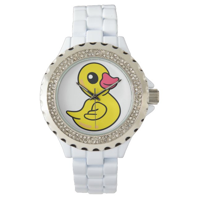 Rubber Duck Pattern Horloge (Voorkant)