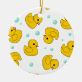 Rubber Duck Pattern Keramisch Ornament (Voorkant)