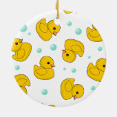 Rubber Duck Pattern Keramisch Ornament (Achterkant)