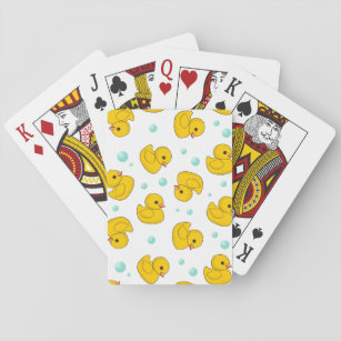 Rubber Duck Pattern Pokerkaarten