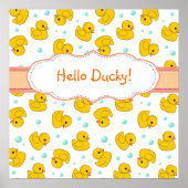 Rubber Duck Pattern Poster (Voorkant)