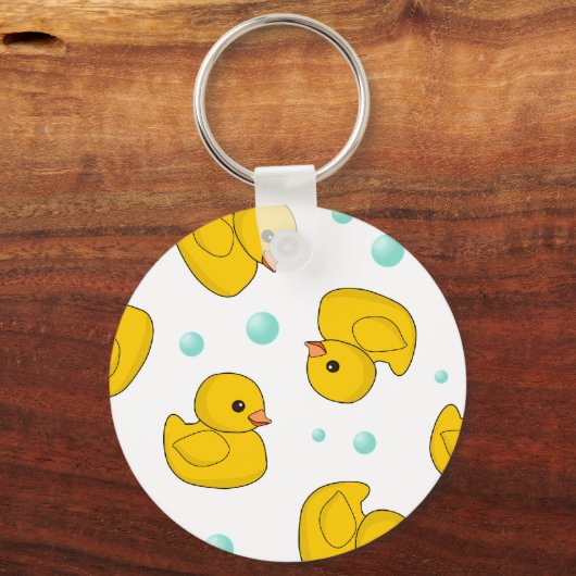 Rubber Duck Pattern Sleutelhanger (Voorkant)