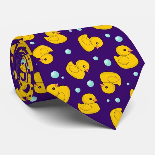 Rubber Duck Pattern Stropdas (Opgerold)