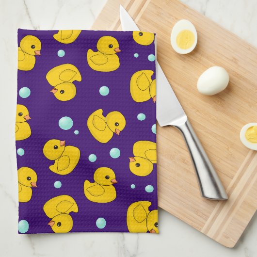 Rubber Duck Pattern Theedoek (Quarter Fold)