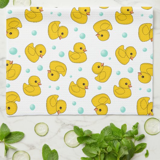 Rubber Duck Pattern Theedoek (Gevouwen)