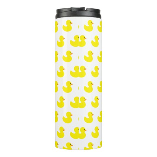 Rubber Duck Pattern Tumbler Thermosbeker (Achterkant)