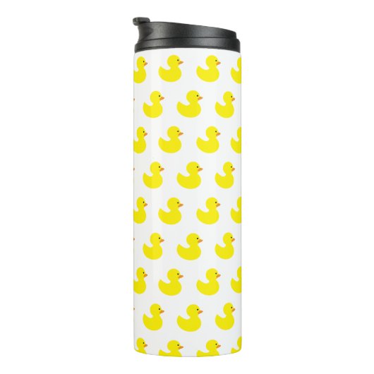 Rubber Duck Pattern Tumbler Thermosbeker (Geroteerd rechts)