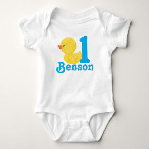Rubber Duck Personalized Birthday Bodysuit
