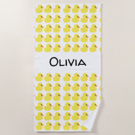 "Rubber Duck" Persoonlijke keukenhanddoek Strandlaken