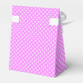 Rubber Duck Pink and White Polka Dot Baby shower Bedankdoosjes (Achterkant)