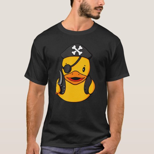 Rubber Duck Pirates Halloween Costume T-shirt (Voorkant)