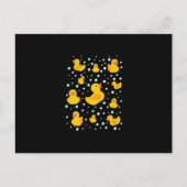 Rubber Duck Print Aankondigingskaart (Voorkant)