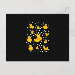 Rubber Duck Print Aankondigingskaart