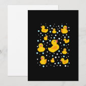 Rubber Duck Print Feestdagenkaart (Voorkant / Achterkant)