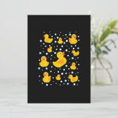 Rubber Duck Print Feestdagenkaart (Staand voorkant)