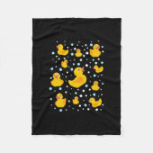 Rubber Duck Print Fleece Deken (Voorkant)