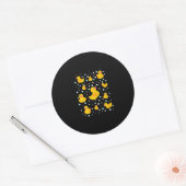 Rubber Duck Print Ronde Sticker (Envelop)
