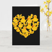 Rubber Duck Quack For Men Women Boy Girls Valentin Kaart (Gele Bloem)