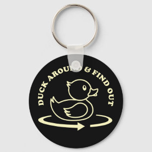 (Rubber) Duck rond en ontdek Funny Sleutelhanger