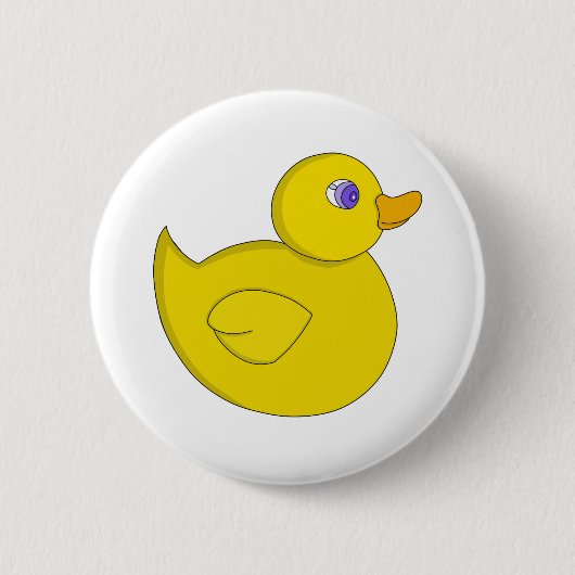 Rubber Duck Ronde Button 5,7 Cm (Voorkant)