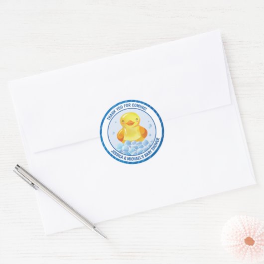 Rubber Duck Ronde Sticker (Envelop)