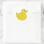 Rubber Duck Ronde Sticker (Tas)