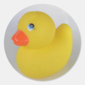 Rubber Duck Ronde Sticker (Voorkant)