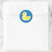 Rubber Duck Ronde Sticker (Tas)