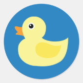 Rubber Duck Ronde Sticker (Voorkant)