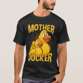 Rubber Duck Rude en Sarcasm Pun T-shirt (Voorkant)