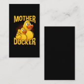 Rubber Duck Rude en Sarcasm Pun Visitekaartje (Voorkant / Achterkant)