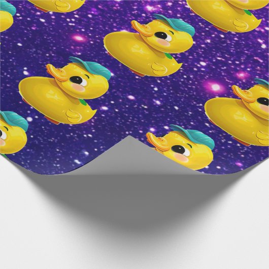 Rubber Duck Schattige Charmant Thema Geïnspireerd Cadeaupapier (Hoek)