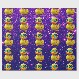 Rubber Duck Schattige Charmant Thema Geïnspireerd Cadeaupapier