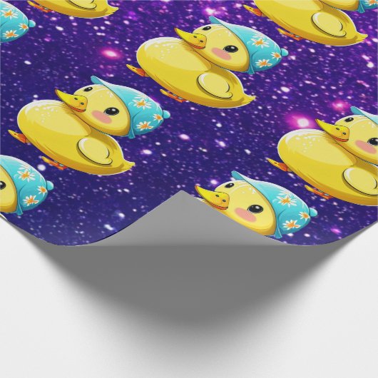 Rubber Duck Schattige Charmant Thema Geïnspireerd Cadeaupapier (Hoek)