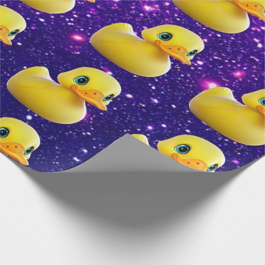 Rubber Duck Schattige Charmant Thema Geïnspireerd Cadeaupapier (Hoek)