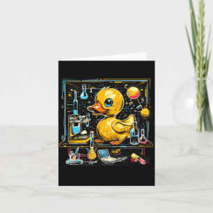 Rubber Duck Science Scheikundigen Natuurkunde Doce Kaart